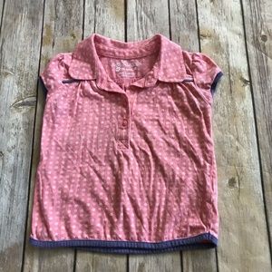 Sprockets Floral Polo Shirt 24 Months Pink Purple